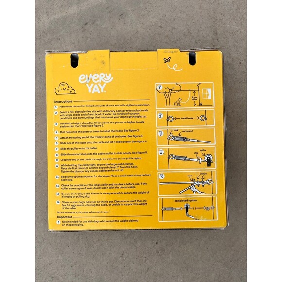 NewInBox "Stretch Your Legs" Dog Tie Out Trolley with Cable - Picture 2 of 4